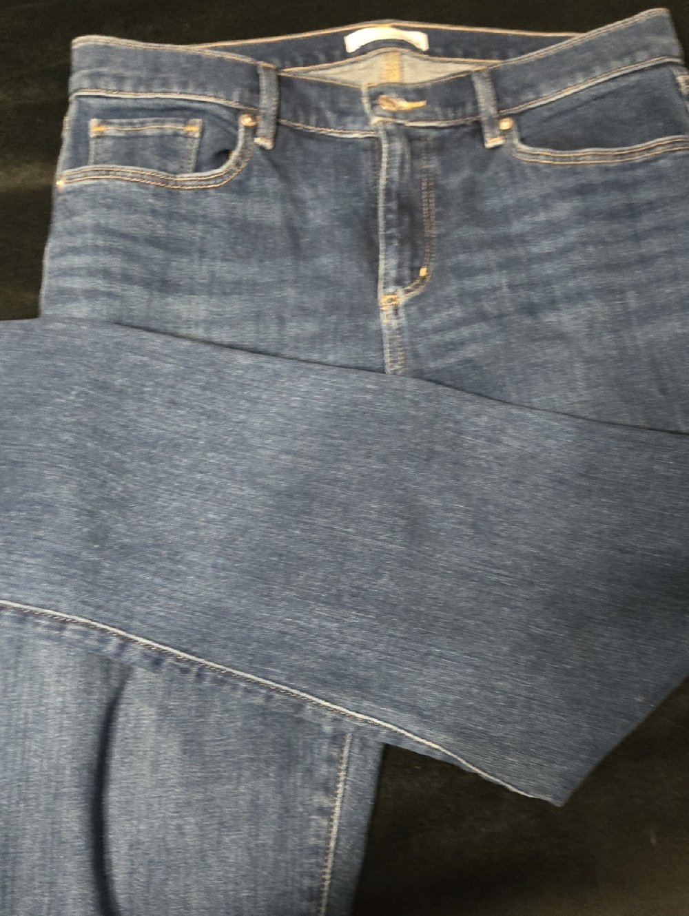 LOFT  Slim Straight Jeans in  Blue Denim